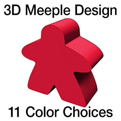 3D Meeple Designs on all types of products